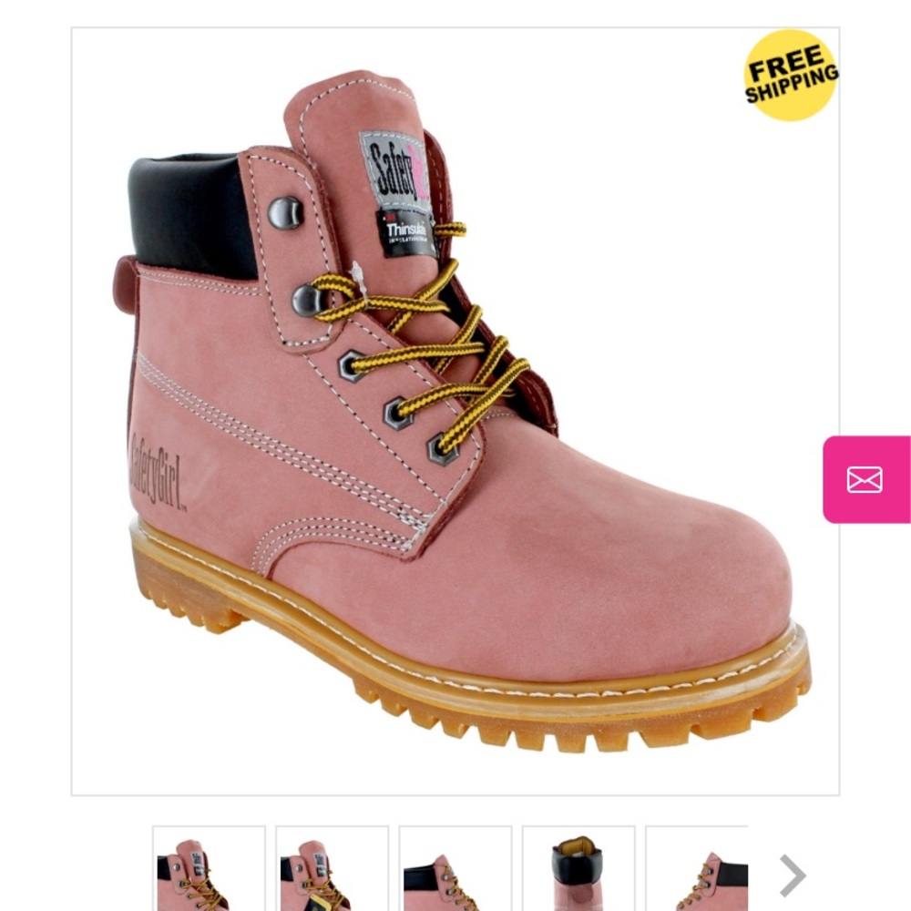 Safety girl work boots timbs